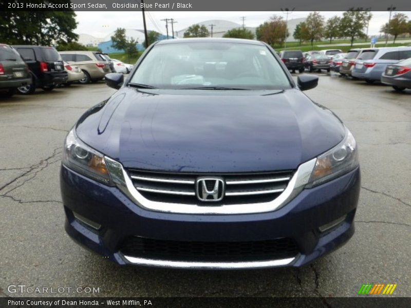 Obsidian Blue Pearl / Black 2013 Honda Accord Sport Sedan