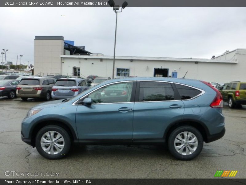 Mountain Air Metallic / Beige 2013 Honda CR-V EX AWD