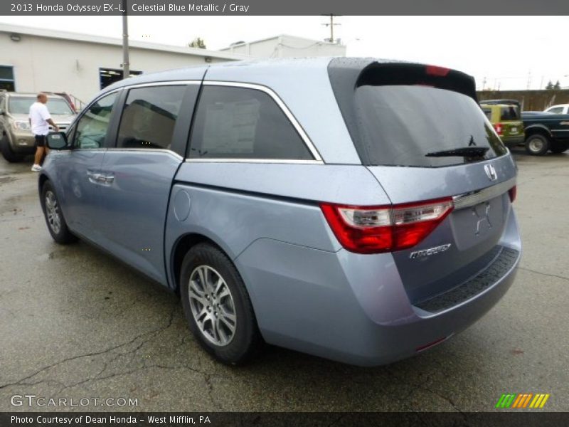 Celestial Blue Metallic / Gray 2013 Honda Odyssey EX-L