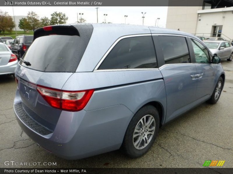 Celestial Blue Metallic / Gray 2013 Honda Odyssey EX-L