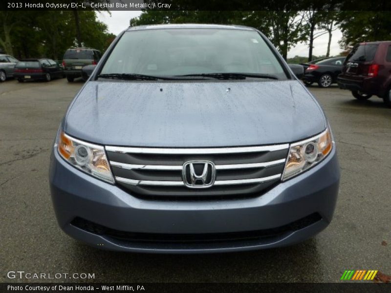 Celestial Blue Metallic / Gray 2013 Honda Odyssey EX-L
