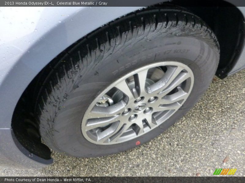 Celestial Blue Metallic / Gray 2013 Honda Odyssey EX-L