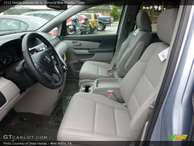  2013 Odyssey EX-L Gray Interior