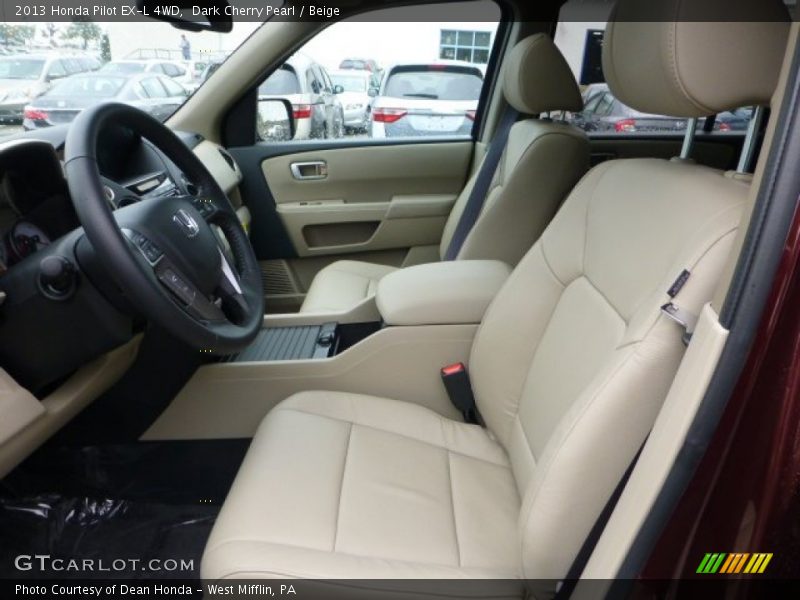  2013 Pilot EX-L 4WD Beige Interior