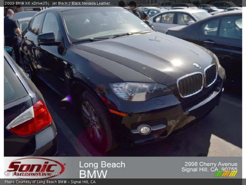 Jet Black / Black Nevada Leather 2009 BMW X6 xDrive35i