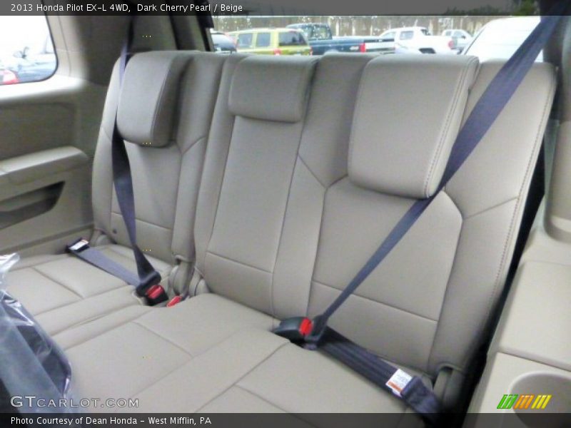 Rear Seat of 2013 Pilot EX-L 4WD