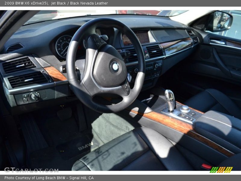 Jet Black / Black Nevada Leather 2009 BMW X6 xDrive35i