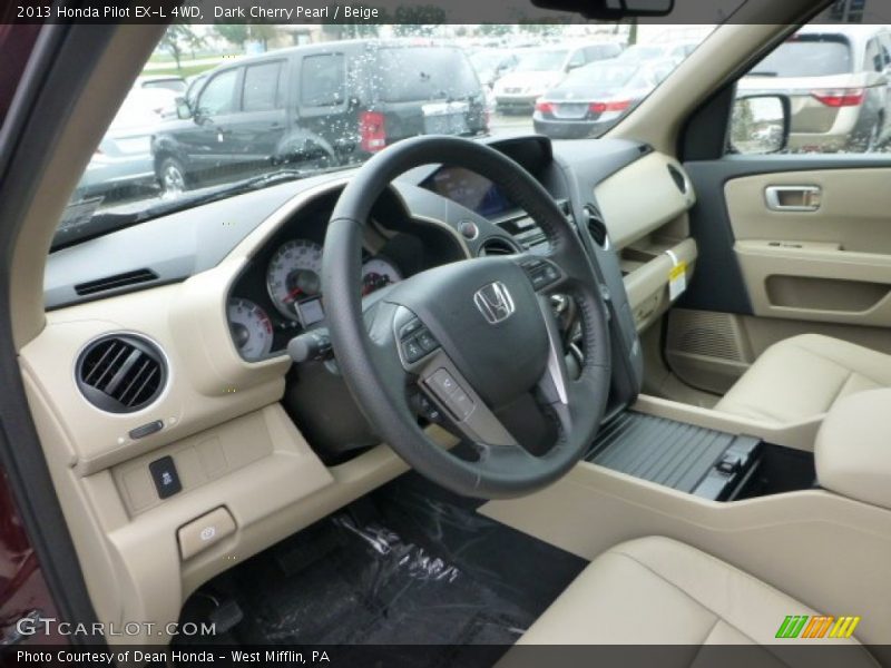  2013 Pilot EX-L 4WD Beige Interior