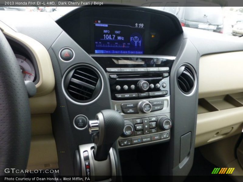 Controls of 2013 Pilot EX-L 4WD