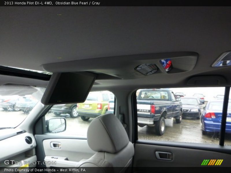 Obsidian Blue Pearl / Gray 2013 Honda Pilot EX-L 4WD