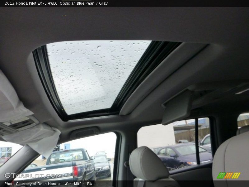 Obsidian Blue Pearl / Gray 2013 Honda Pilot EX-L 4WD