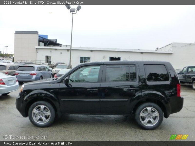 Crystal Black Pearl / Gray 2013 Honda Pilot EX-L 4WD