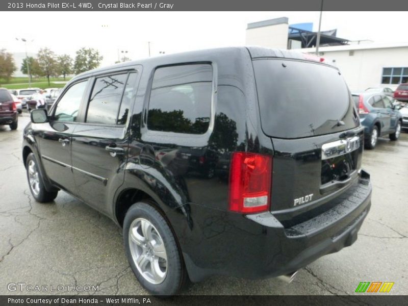 Crystal Black Pearl / Gray 2013 Honda Pilot EX-L 4WD