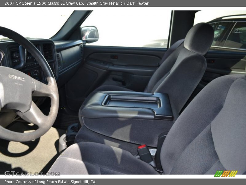 Stealth Gray Metallic / Dark Pewter 2007 GMC Sierra 1500 Classic SL Crew Cab