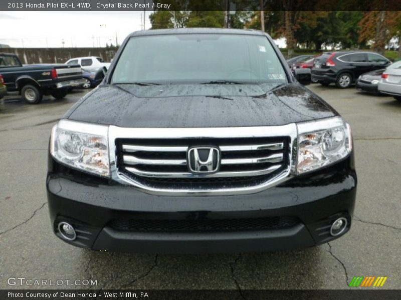 Crystal Black Pearl / Gray 2013 Honda Pilot EX-L 4WD