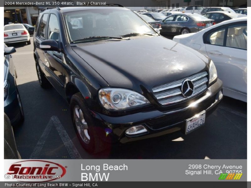 Black / Charcoal 2004 Mercedes-Benz ML 350 4Matic