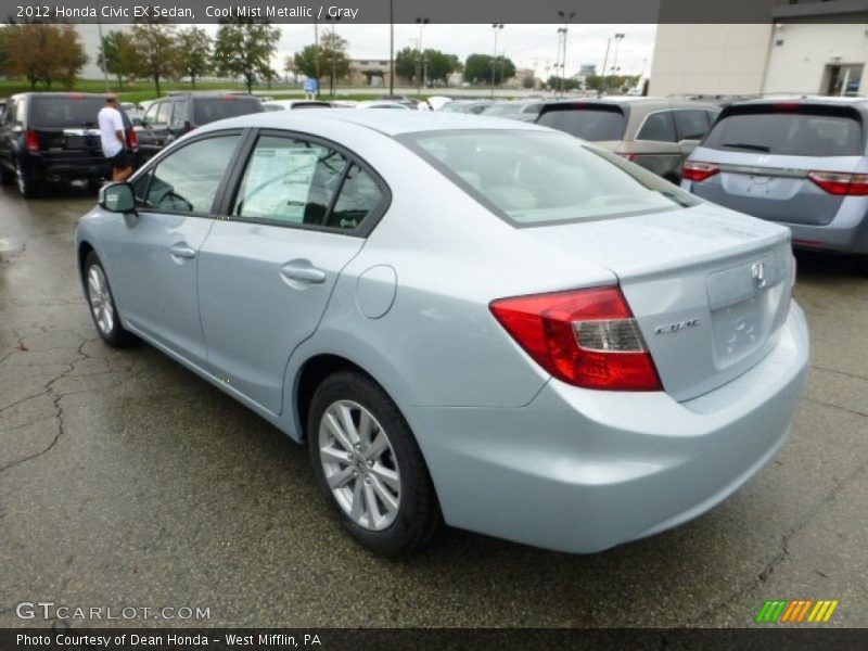 Cool Mist Metallic / Gray 2012 Honda Civic EX Sedan
