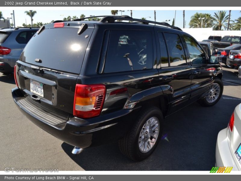 Black / Dark Slate Gray 2002 Jeep Grand Cherokee Limited