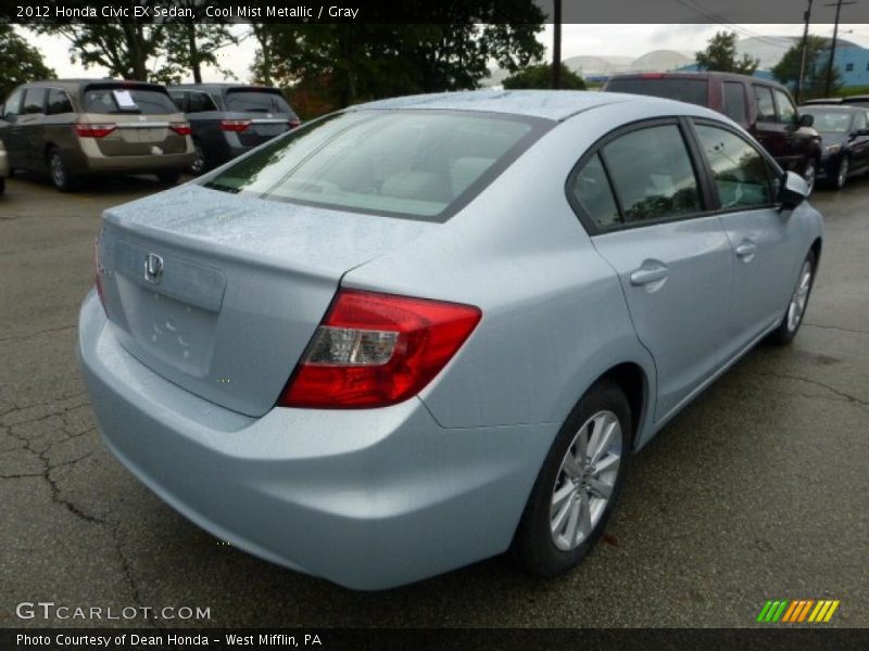 Cool Mist Metallic / Gray 2012 Honda Civic EX Sedan