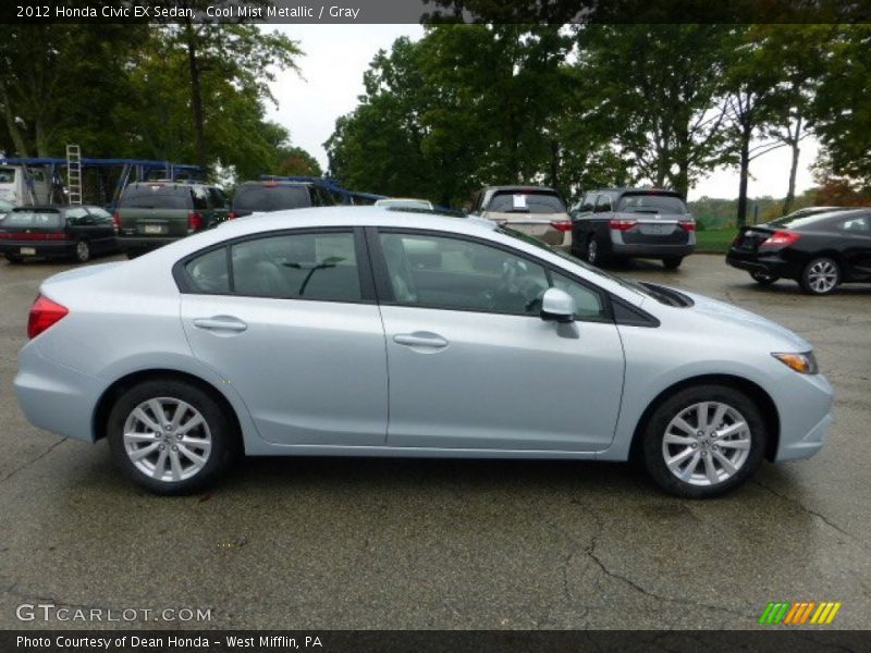 Cool Mist Metallic / Gray 2012 Honda Civic EX Sedan