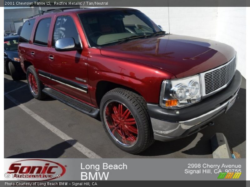 Redfire Metallic / Tan/Neutral 2001 Chevrolet Tahoe LS