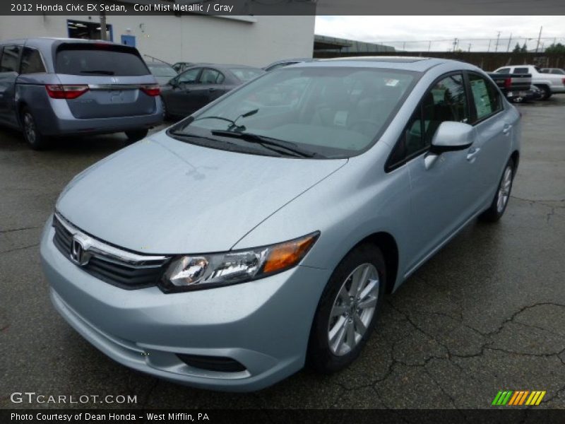 Cool Mist Metallic / Gray 2012 Honda Civic EX Sedan