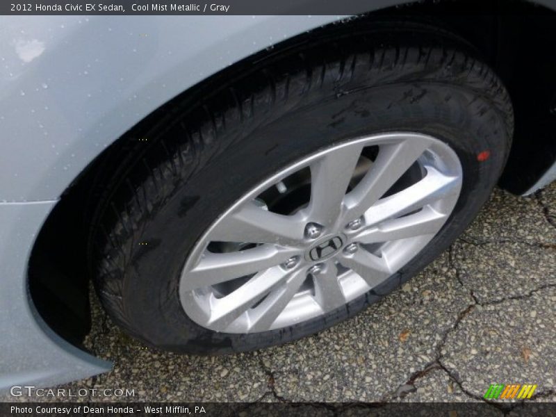 Cool Mist Metallic / Gray 2012 Honda Civic EX Sedan