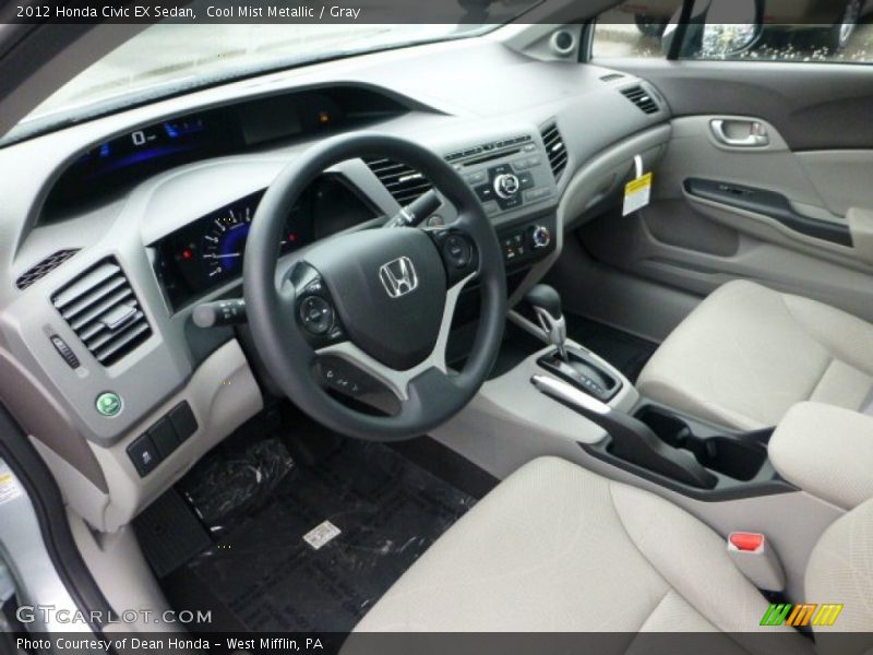 Cool Mist Metallic / Gray 2012 Honda Civic EX Sedan