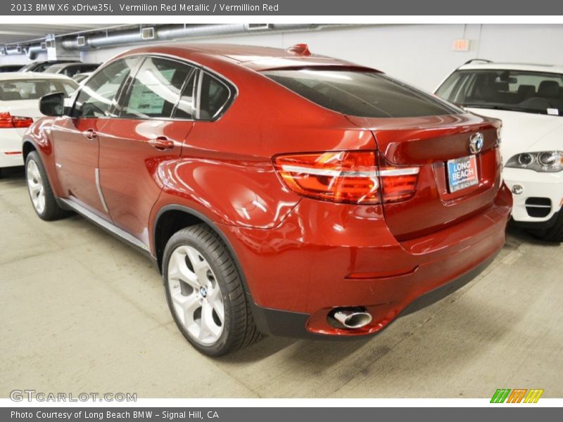 Vermilion Red Metallic / Vermillion Red 2013 BMW X6 xDrive35i