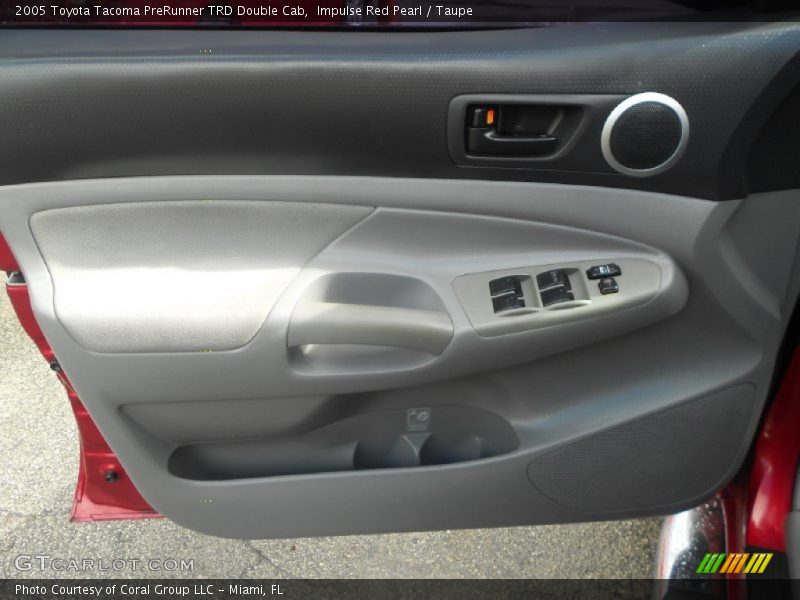 Impulse Red Pearl / Taupe 2005 Toyota Tacoma PreRunner TRD Double Cab
