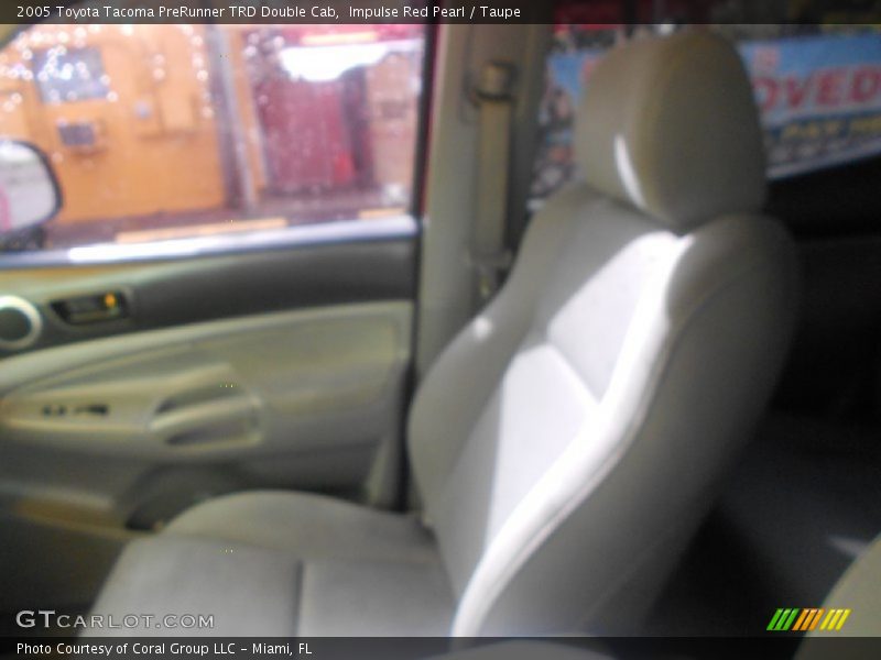 Impulse Red Pearl / Taupe 2005 Toyota Tacoma PreRunner TRD Double Cab