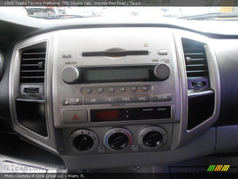 Impulse Red Pearl / Taupe 2005 Toyota Tacoma PreRunner TRD Double Cab
