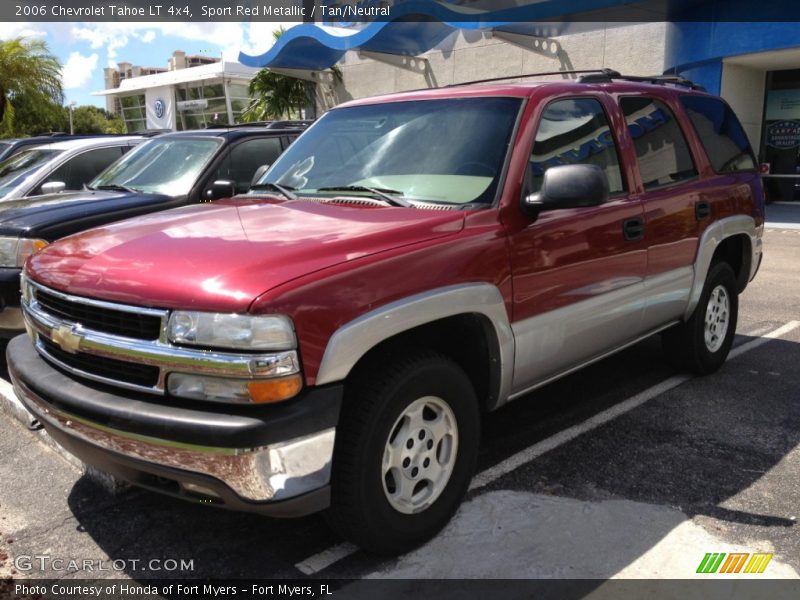 Sport Red Metallic / Tan/Neutral 2006 Chevrolet Tahoe LT 4x4
