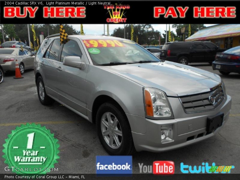 Light Platinum Metallic / Light Neutral 2004 Cadillac SRX V6