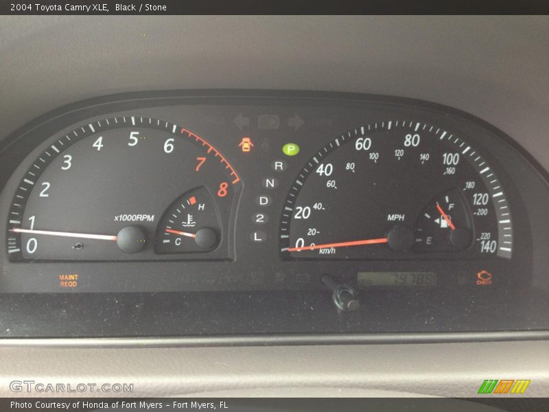Black / Stone 2004 Toyota Camry XLE