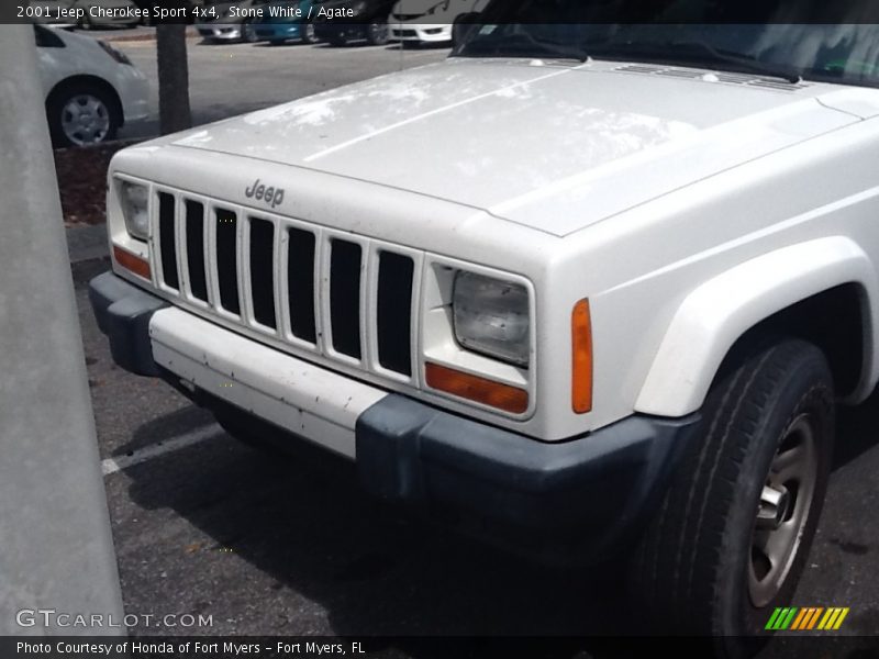 Stone White / Agate 2001 Jeep Cherokee Sport 4x4