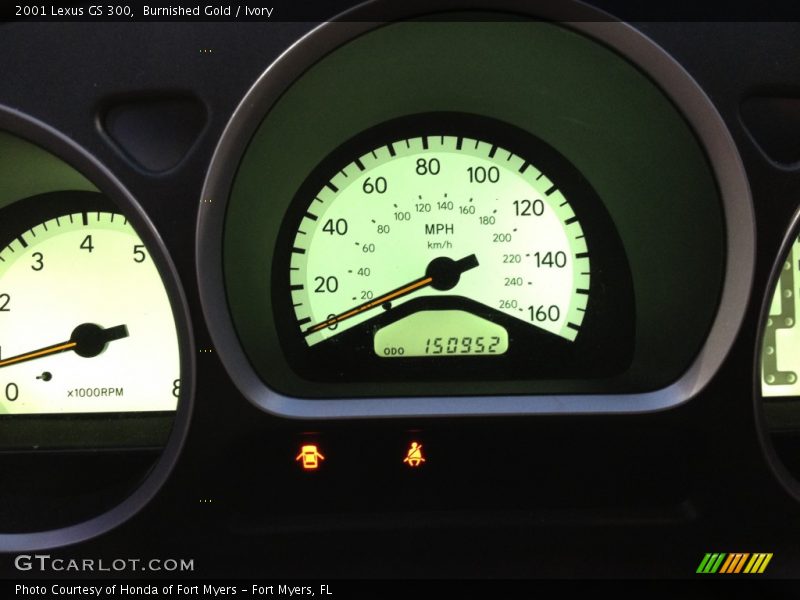Burnished Gold / Ivory 2001 Lexus GS 300