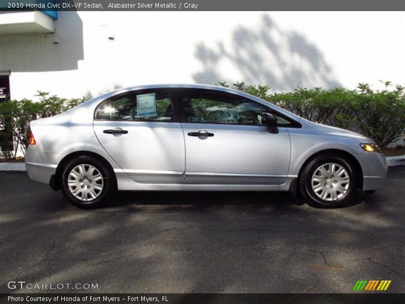 Alabaster Silver Metallic / Gray 2010 Honda Civic DX-VP Sedan