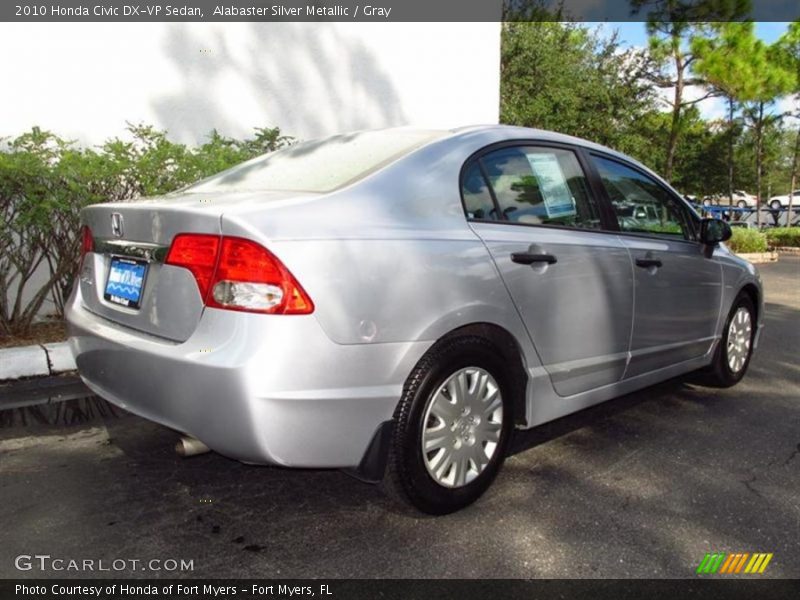 Alabaster Silver Metallic / Gray 2010 Honda Civic DX-VP Sedan