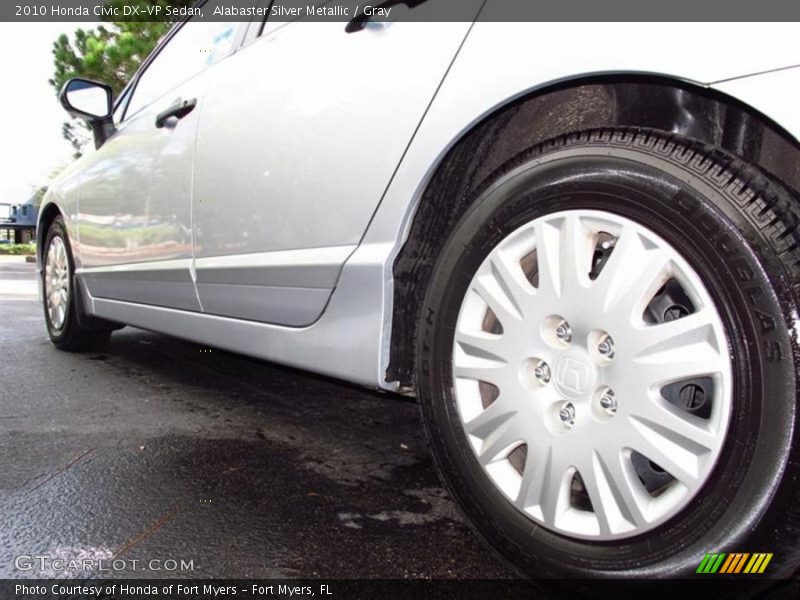 Alabaster Silver Metallic / Gray 2010 Honda Civic DX-VP Sedan