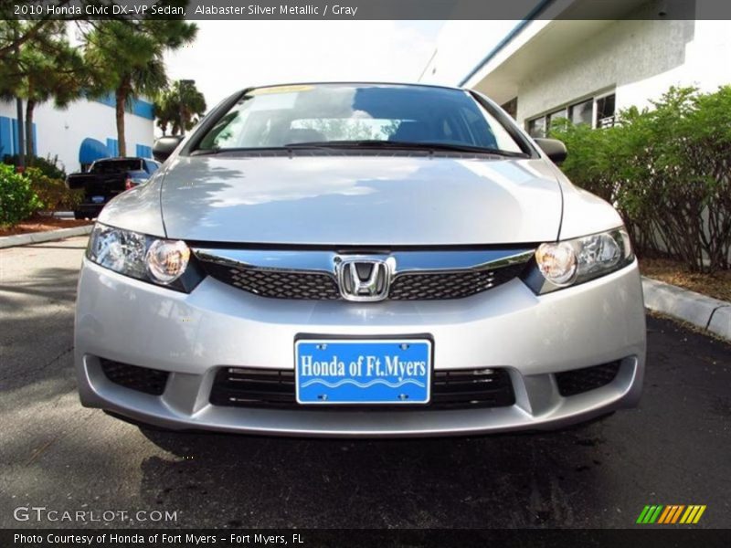 Alabaster Silver Metallic / Gray 2010 Honda Civic DX-VP Sedan