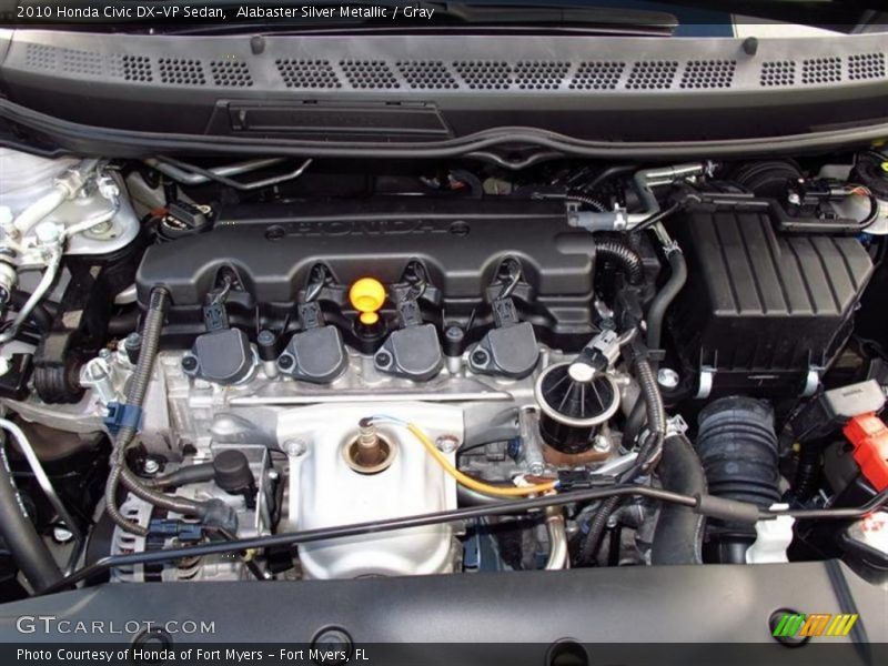Alabaster Silver Metallic / Gray 2010 Honda Civic DX-VP Sedan