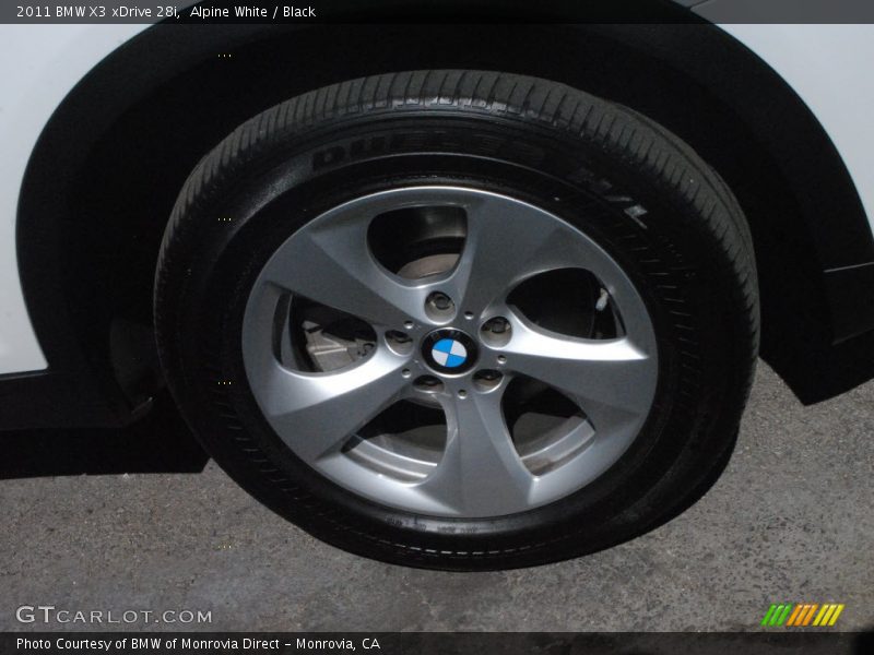 Alpine White / Black 2011 BMW X3 xDrive 28i