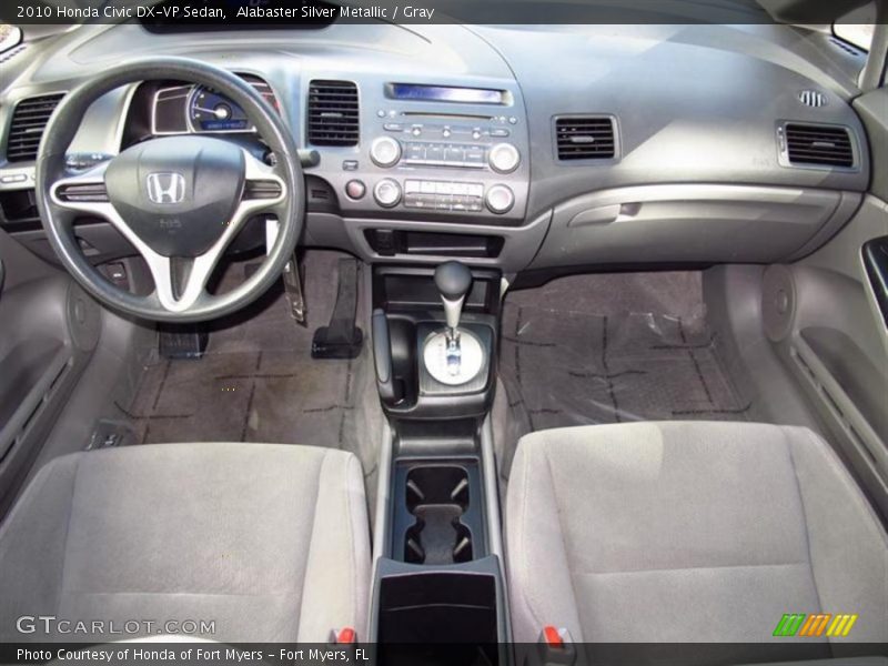 Alabaster Silver Metallic / Gray 2010 Honda Civic DX-VP Sedan
