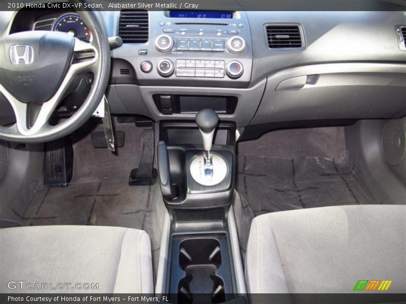 Alabaster Silver Metallic / Gray 2010 Honda Civic DX-VP Sedan