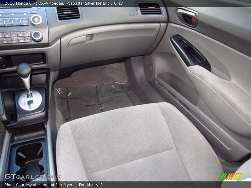 Alabaster Silver Metallic / Gray 2010 Honda Civic DX-VP Sedan