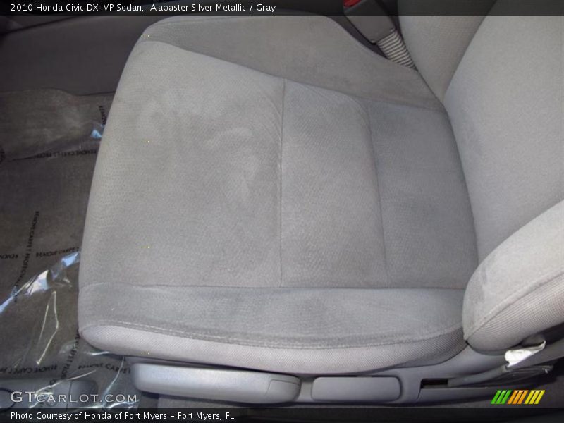 Alabaster Silver Metallic / Gray 2010 Honda Civic DX-VP Sedan