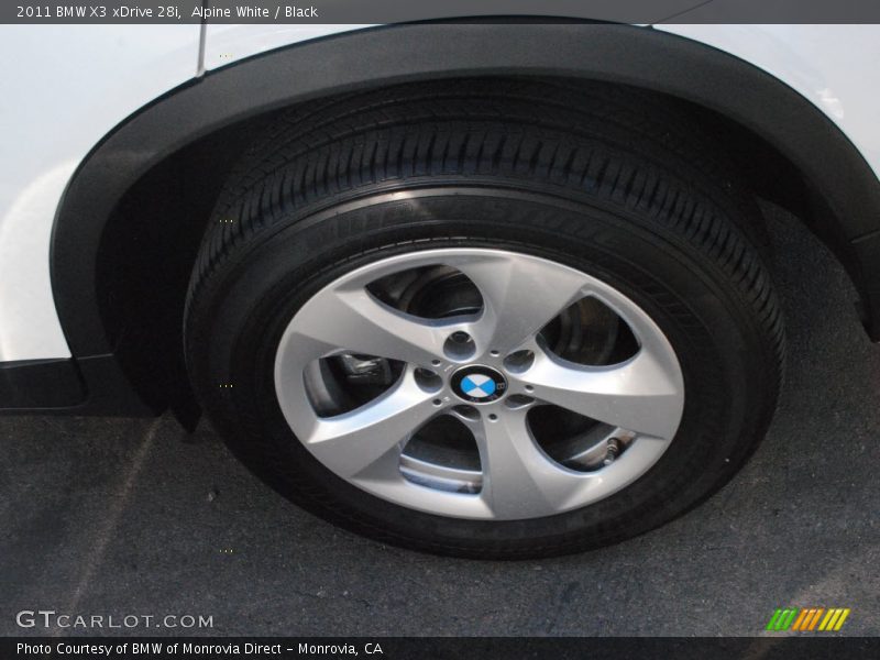 Alpine White / Black 2011 BMW X3 xDrive 28i