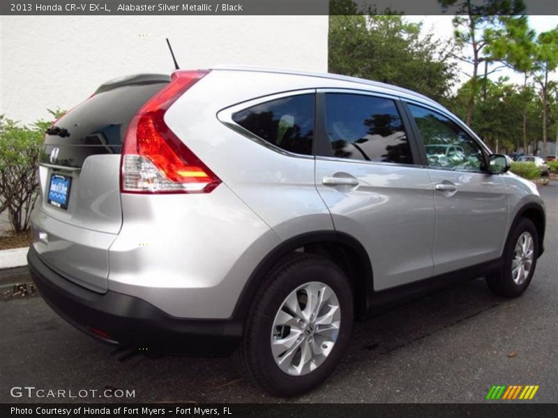 Alabaster Silver Metallic / Black 2013 Honda CR-V EX-L
