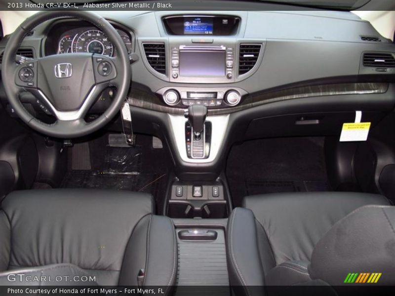Alabaster Silver Metallic / Black 2013 Honda CR-V EX-L